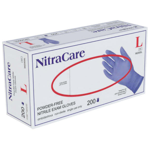 NitraCare Nitrile Exam Gloves 200