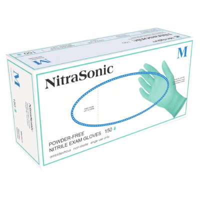 NitraSonic 150 Blue Nitrile Exam Gloves