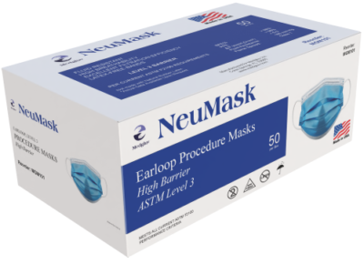 NeuMask Procedure Ear-loop Blue Level 3 Made in USA